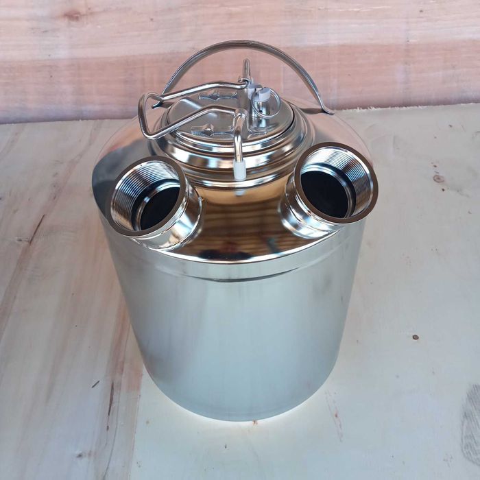 Промывочный бачок для пива на 2-3-4 фитинга, 9 литров