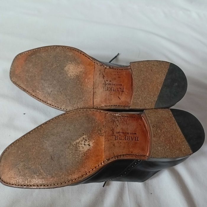 Barker England roz. 45,5 cm /UK 11G/ - dł. wkł. 30,5 cm- 3 x skóra