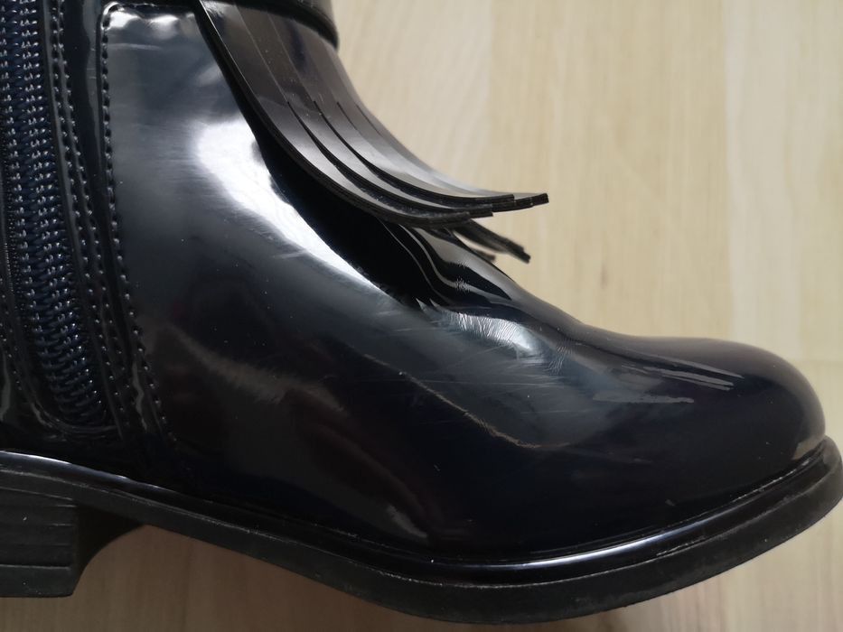 Botki Mayoral rozmiar 27 lakierowane granat