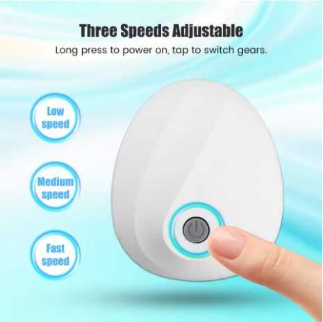 Електричний ручний масажер для тіла та голови (USB, 4 насадки, IPX6)