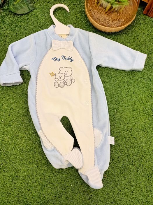 Babygrow veludo bebé menino