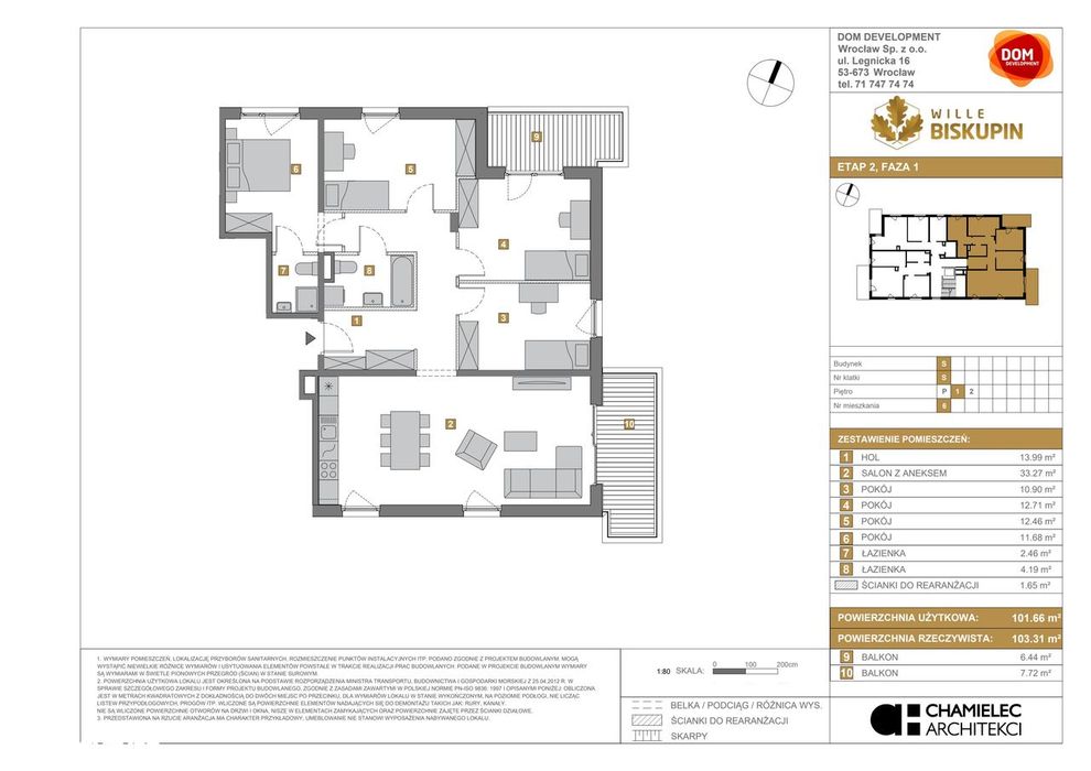 5-pokojowe mieszkanie 101m2 + balkon Bez Prowizji