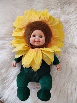 Колекційна лялька  спляча фея зайчик їжачок Anne Geddes