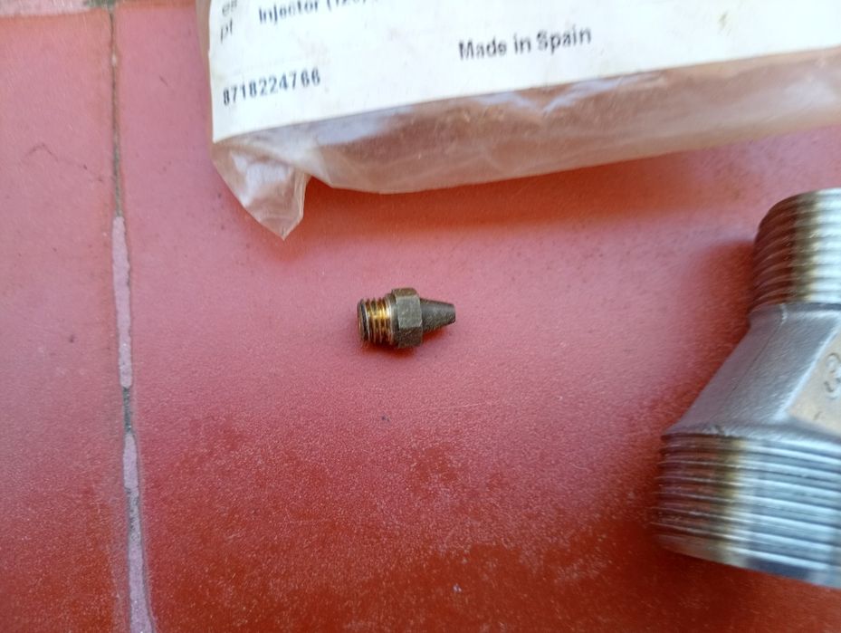 10 injetor (120 Original Bosch + conector redutor aço inoxidavel 304