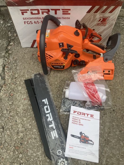 Бензопила FORTE FGS41-16 2500вт 41куб.см 5.2кг