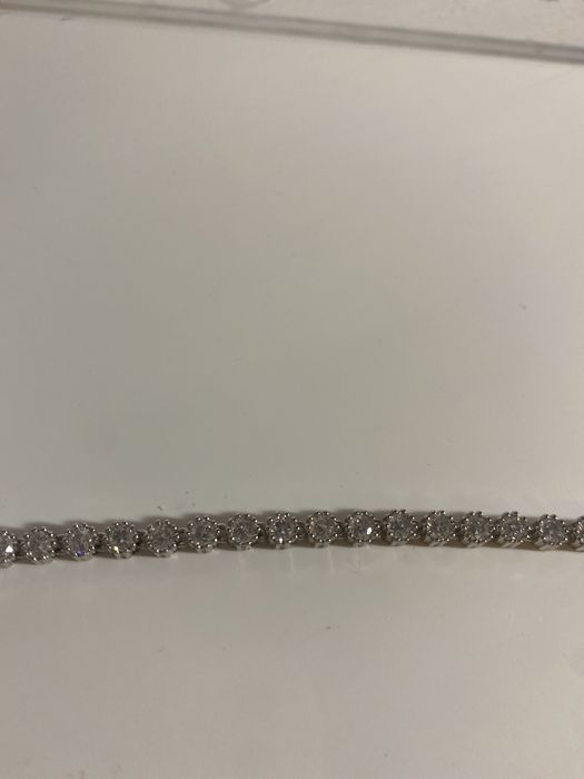 Srebrna bransoletka z cyrkoniami