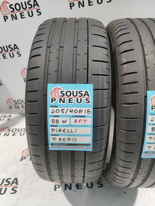 2 pneus semi novos 205-40R18 Pirelli RFT - Oferta dos Portes
