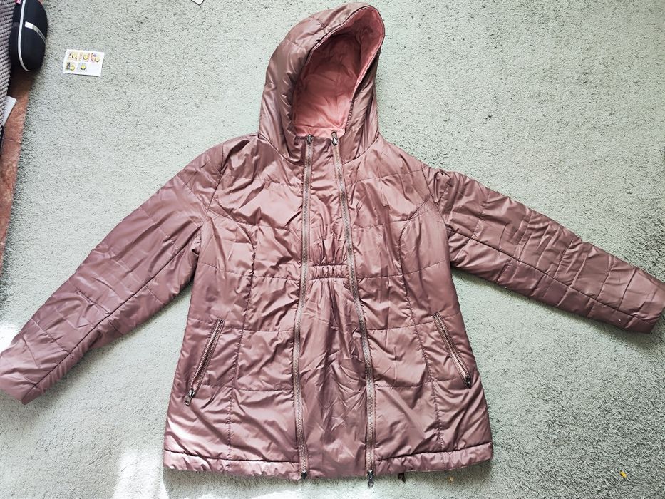 Двостороння демісезонна куртка для вагітних та слінгоносіння