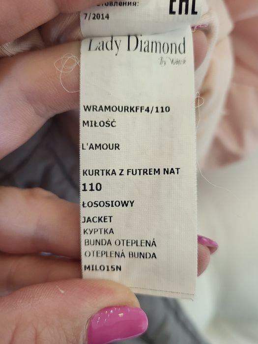 Зимова куртка з натур. хутром lady diamond + штани- комбінезон wojcik