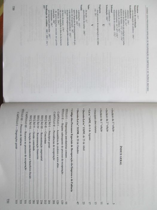 Código dos Processos Especiais de Rec. Empresa e de Falência - Anotado