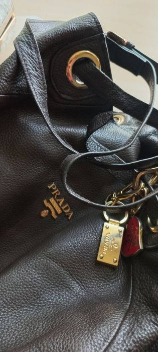 Брендова сумка Prada шкіряна