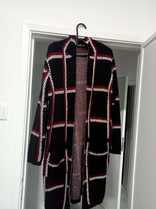 Casaco comprido de malha CH Fashion