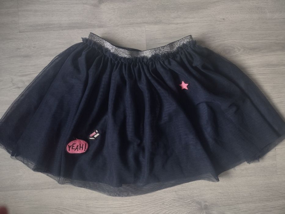 Spódnica granatowa tiulowa  128