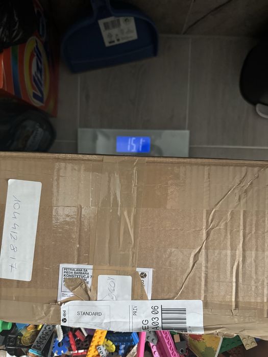 Bardzo dużo klocków lego w czym karton 15 kg lego