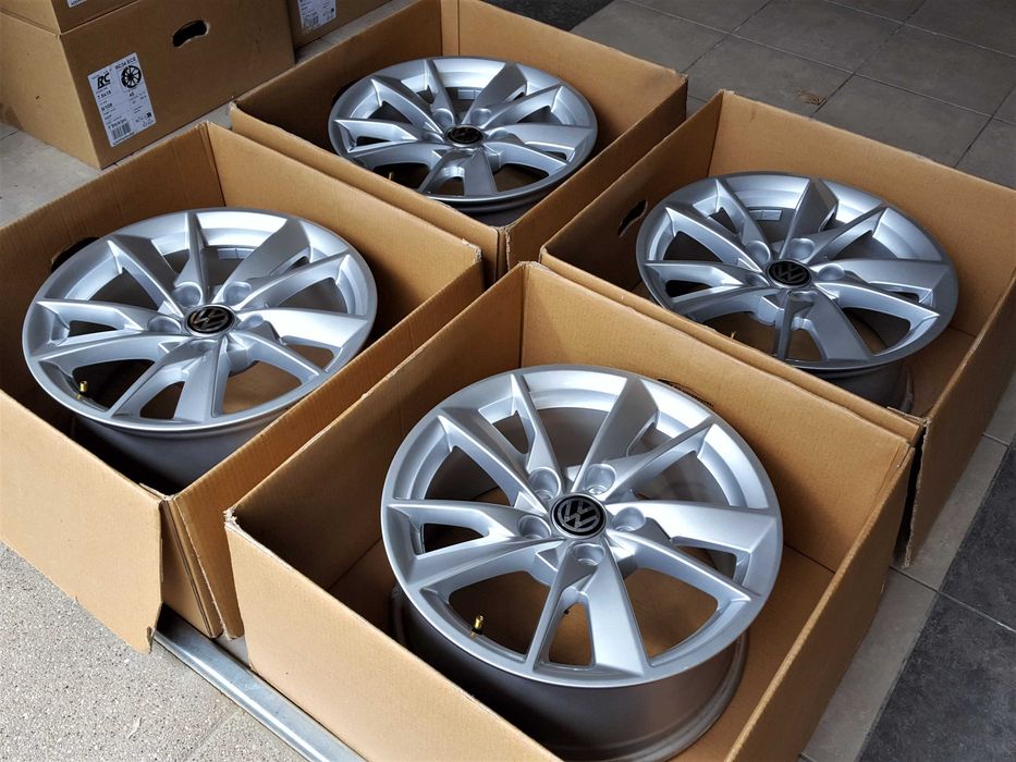 Alufelgi 16 5x112 VW Golf Passat Tiguan Jetta Touran Caddy T-Roc Nowe Oryginalne ! 217#