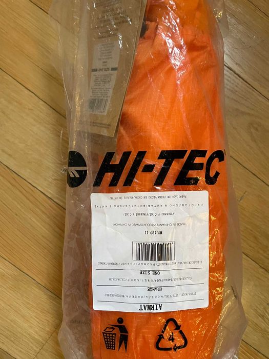 Materac nadmuchiwany trekkingowy Hi-Tec Airmat 190x60cm pomarańczowy