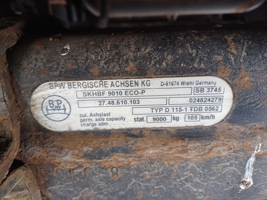 Kogel 2003 напівпричіп тентований бортовий