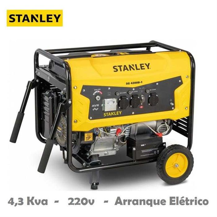 Gerador Stanley 4300wts 13hp NOVOS - Arranque Automático - Monofásico