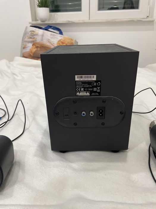 Colunas bluetooth com subwoofer e controlo sem fio