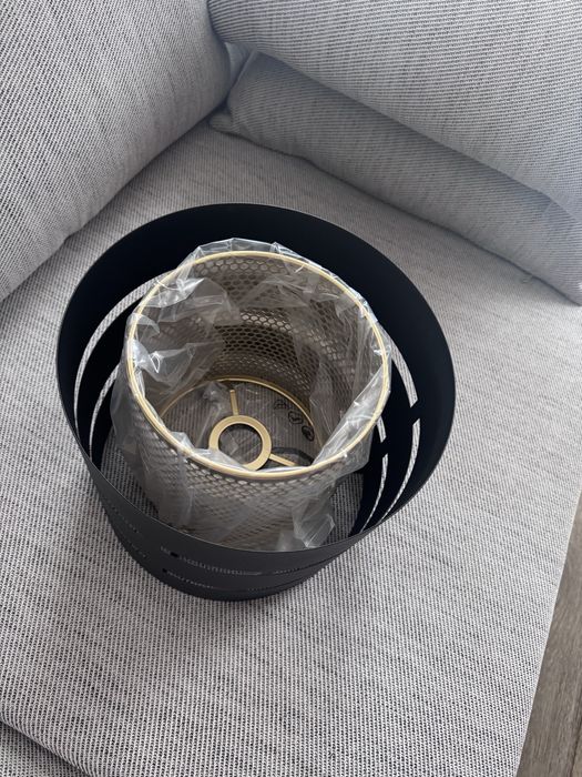 Lampa sufitowa zloto czarna
