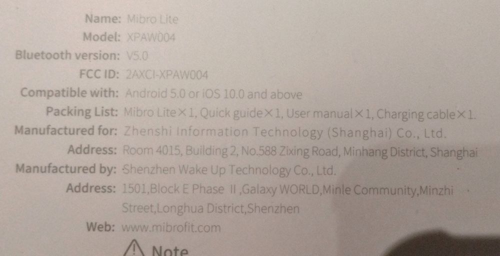 smartwatch MibroLite