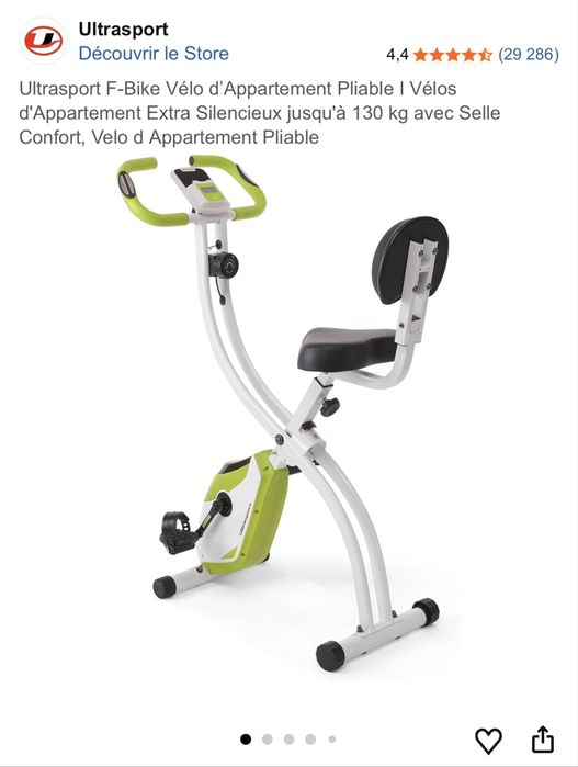 Bicicleta elíptica dobrável F-Bike 150/200B Ultrasport