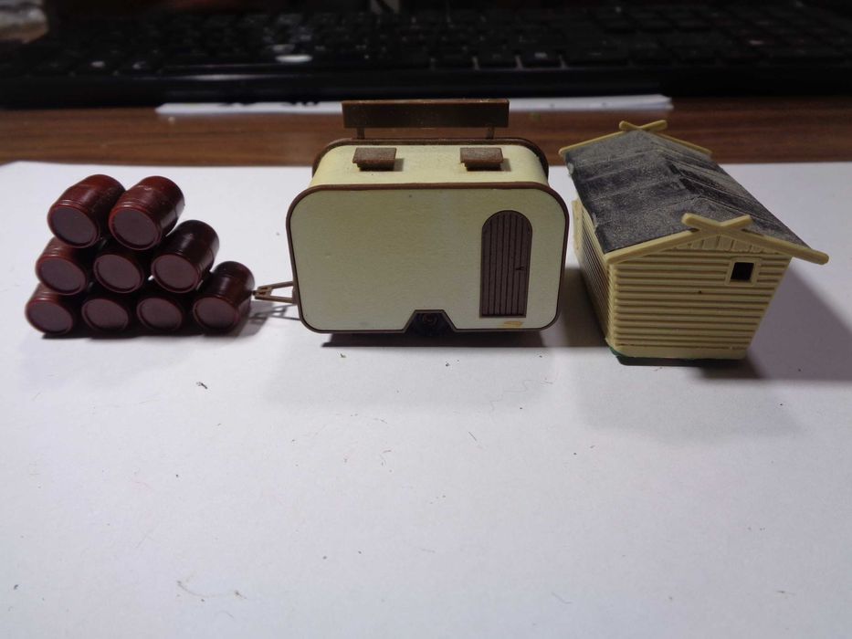 1:87 Preiser lote de 3 acessórios pista comboio