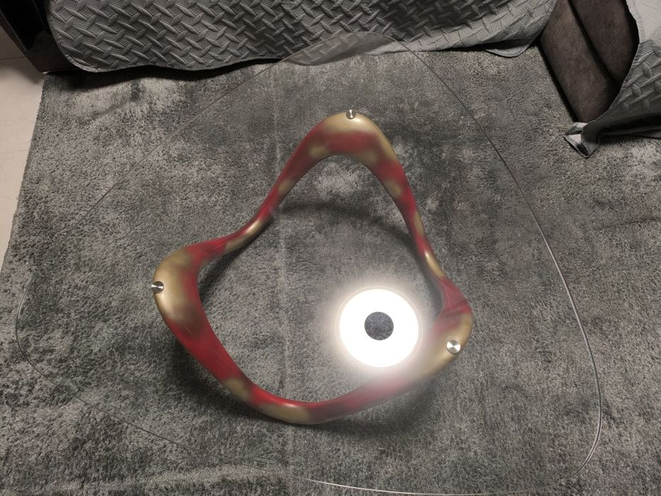 Mesa de centro em vidro