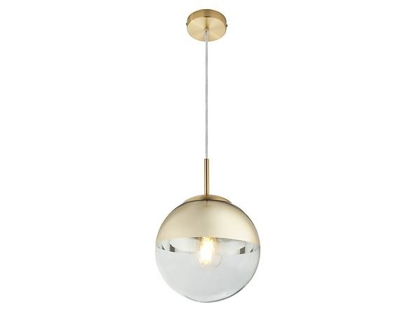 Lampa wisząca szklana złota