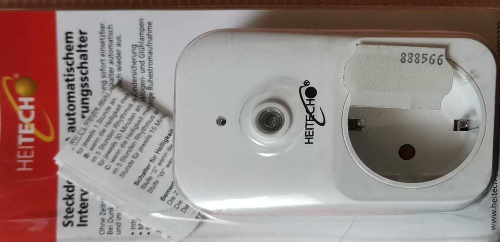 Heitech gniazdo z automatycznym interwalnym PRZEŁĄCZNIKIEM ŚWITOWYM