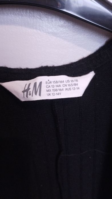 Czarny kardigan h&m