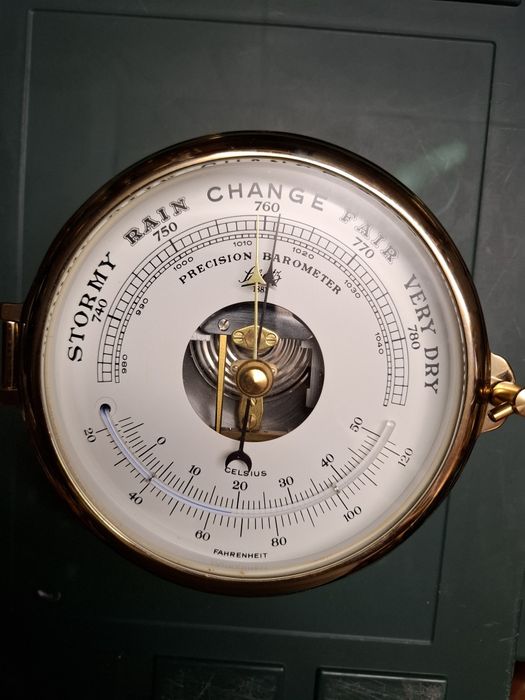 Barometr okrętowy duży Schatz stan idealny.