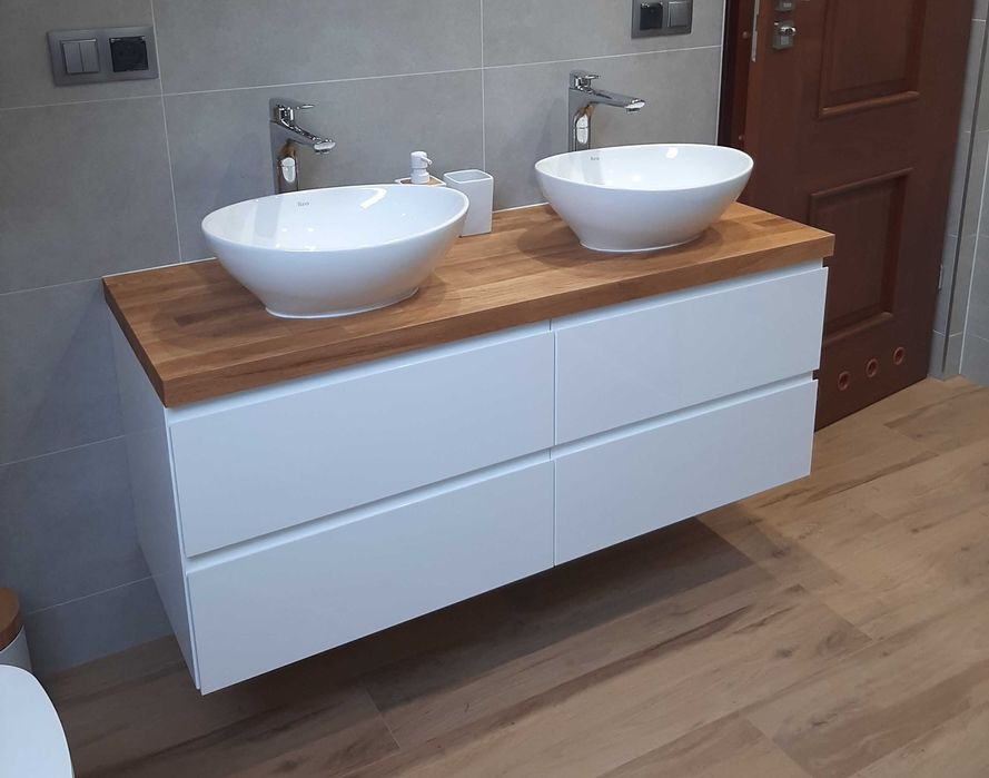 Szafka pod umywalkę nablatową - meble łazienkowe na wymiar