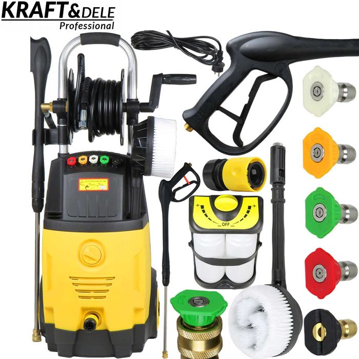 KRAFT&DELE Myjka Ciśnieniowa Elektryczna 2000w 150bar + Dysze KD435