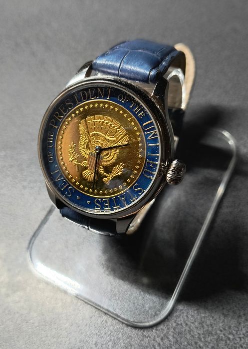 Zegarek szwajcarski Fortis 21j w medalu USA stal pasówka