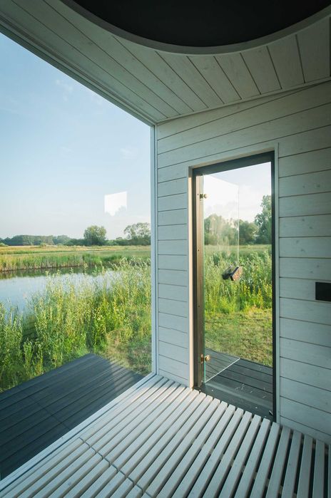 Sauna ogrodowa zewnętrzna