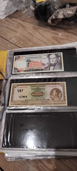 Colecao de 54 notas da Venezuela