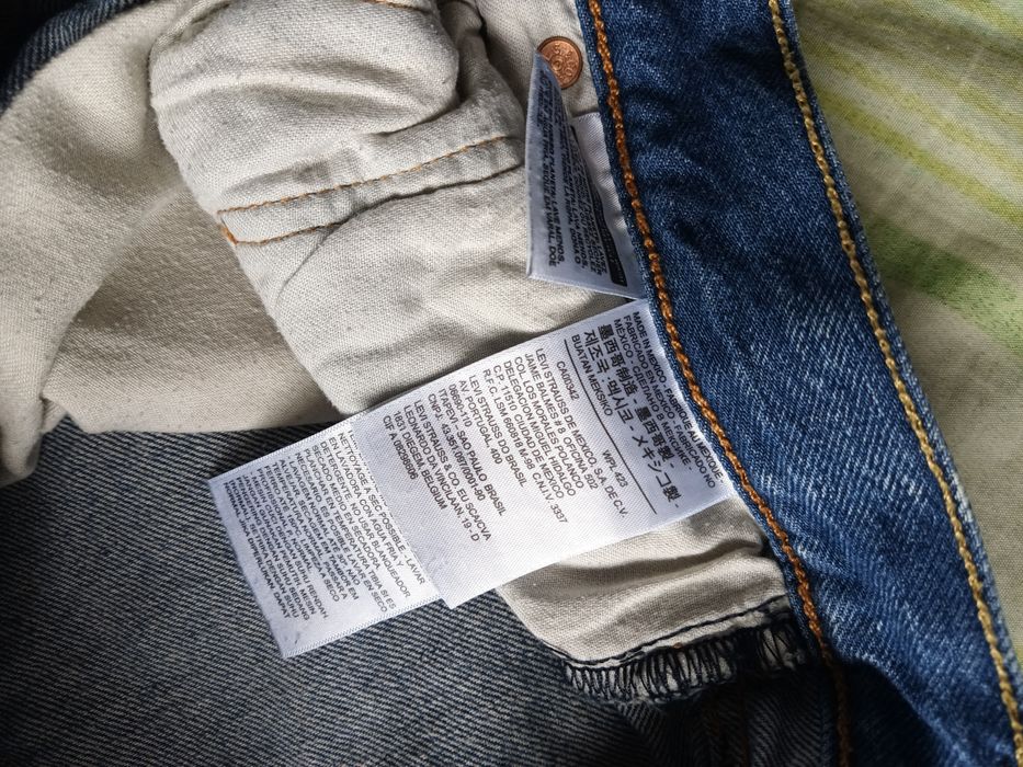 Levis 501 podnie dżinsowe męskie