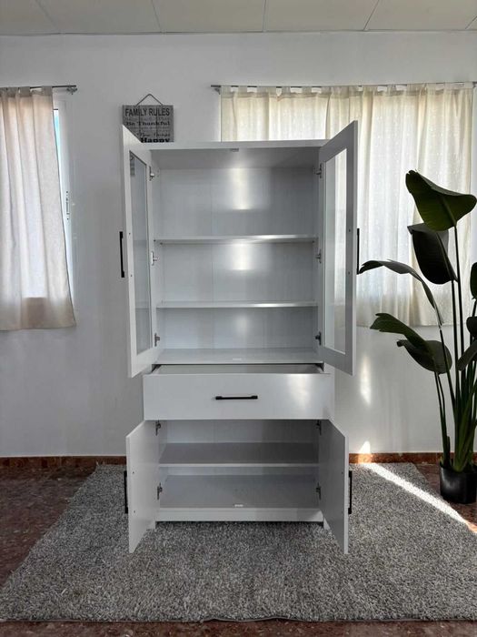 Vitrine branca - Envio gratis