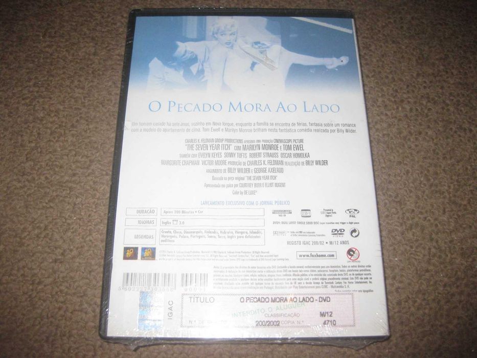 DVD "The Seven Year Itch" starring Marilyn Monroe/Sealed!64739412044162121