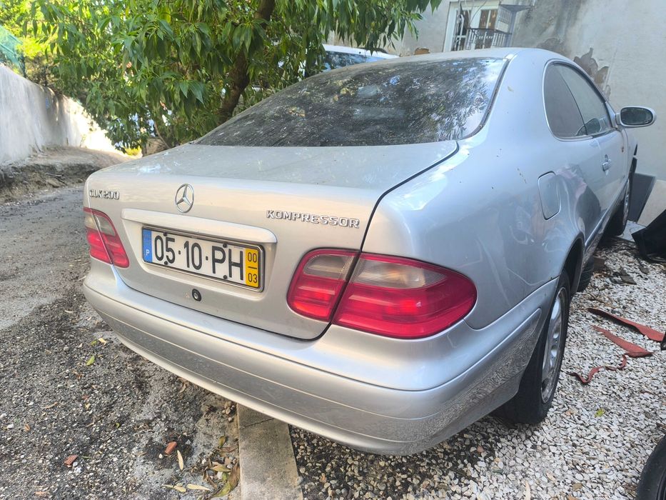 Mercedes w208 CLK 200 GPL compressor ,motor avariado, de 2000 192kv 210 mil km para peças ou arranjar