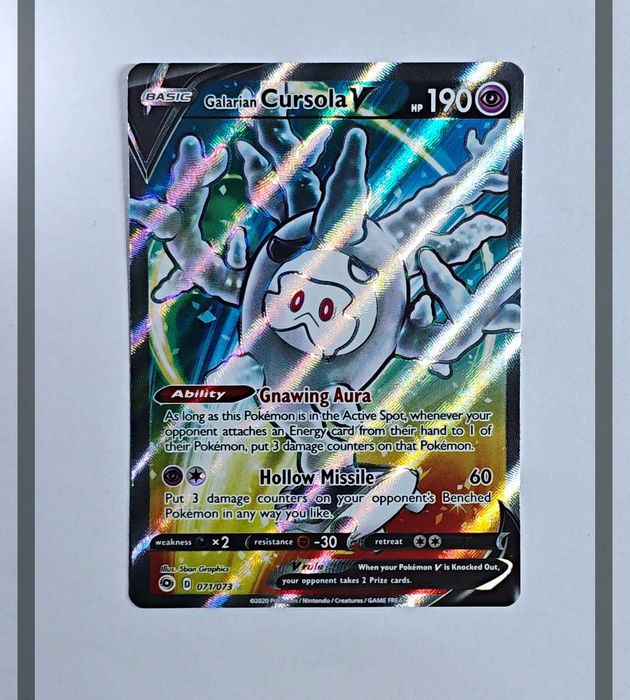 Galarian Cursola V 071/073 CPA Pokemon ENG-NM