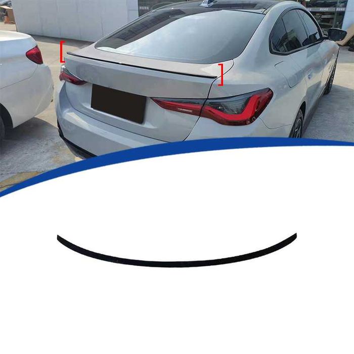 Спойлер багажника BMW 4 G26 сплиттер БМВ Г26 губа диффузор сплітер