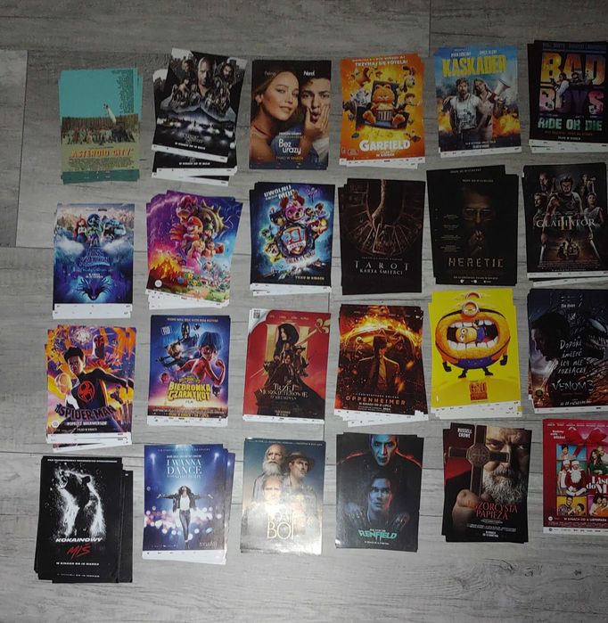 Ulotki karteczki z filmów kinowych kino całość 278