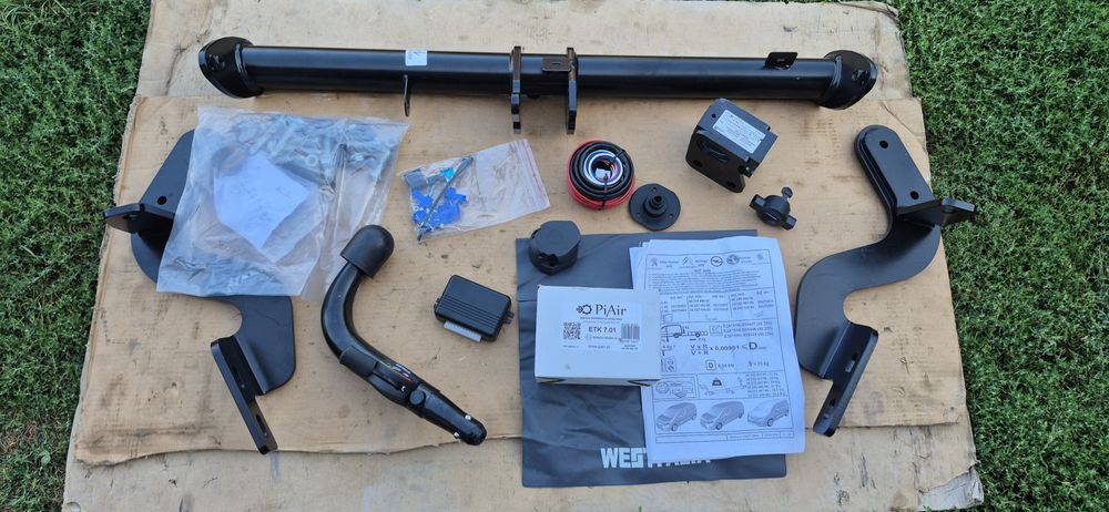 Hak holowniczy odpinany westfalia komplet rifter partner berlingo k9