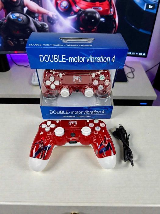 Контроллер геймпад Spider Man PS4 ПК Bluetooth джойстик, вібрація, USB