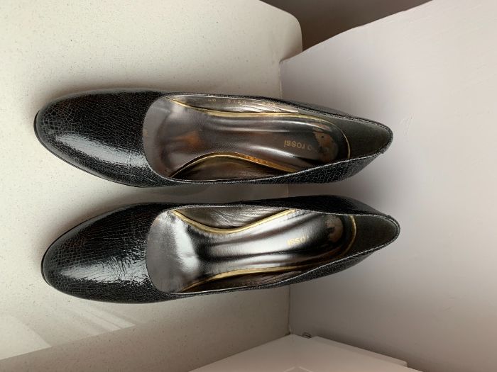 Buty szpilki czółenka wysoki gruby wygodny obcas GINO ROSSI 39,5