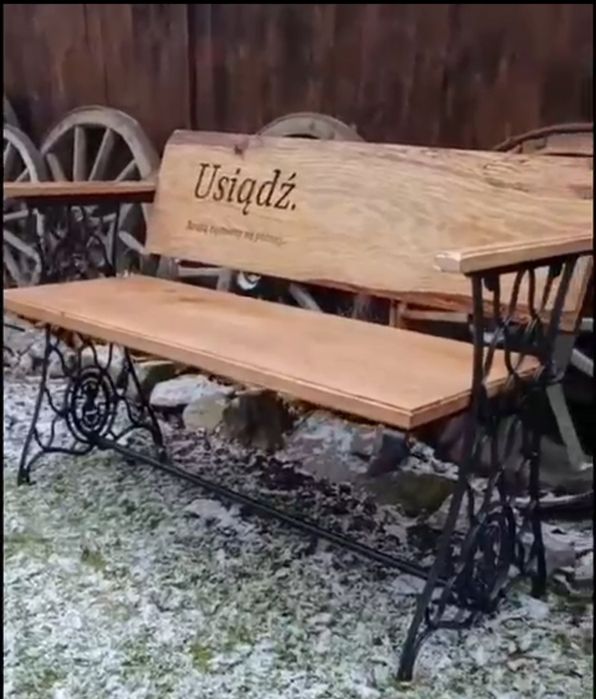 Ławka dębowa  solidna