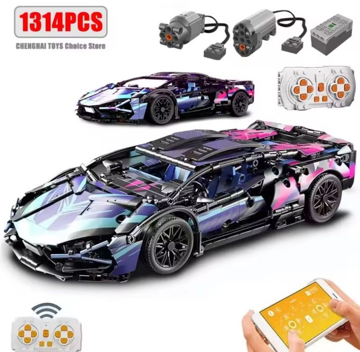 Конструктор 1в1 Lego Technic Lamborghini Sian с Управлением 1280+ шт