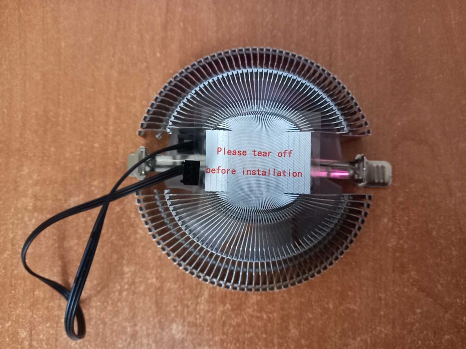 RGB top-flow кулер для Intel та AMD (тарілка, горизонтальний)